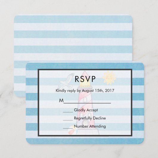 RSVP RSVP RSVP: Rode stripper Waterverf Kaartje (Voorkant / Achterkant)