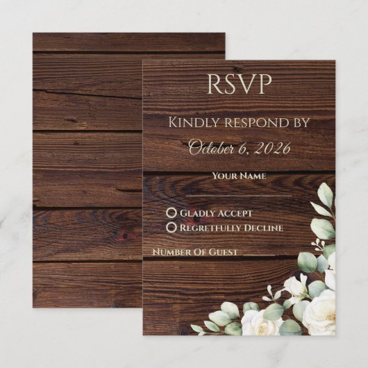 RSVP Rustic  (Voorkant / Achterkant)