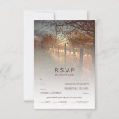 RSVP Rustic Autumn Boerderij Land Fall Wedding RSV (Voorkant)