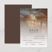 RSVP Rustic Autumn Boerderij Land Fall Wedding RSV Kaartje (Voorkant / Achterkant)