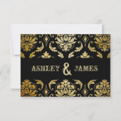 RSVP Rustic Country Wedding Kaartje (Achterkant)