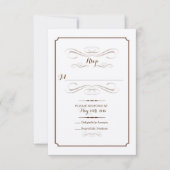 RSVP Rustic Elegant Response Kaart (Voorkant)