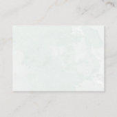 RSVP Rustic Eucalyptus Sage Green Wedding Informatiekaartje (Achterkant)