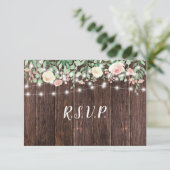 RSVP Rustic Floral String Lights-buffet Kaart (Staand voorkant)