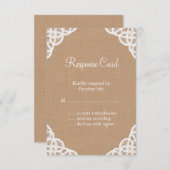 RSVP Rustic Lace & Medium Burlap (Voorkant / Achterkant)