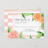 RSVP Rustic Striped Citrus Pink Grapefruit Sinaasa (Voorkant / Achterkant)