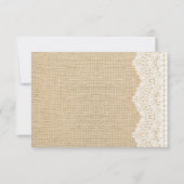 RSVP Rustic Typography Wedding Reply Kaartje (Achterkant)