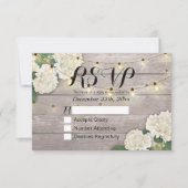 RSVP Rustic Wood Hydrangea String Lights (Voorkant)