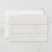 RSVP Rustieke Aquarel Bloem Wit Pompoen Houten Kaart (Achterkant)