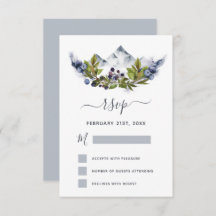 RSVP Rustieke Bergen Bos Aquarel Modern