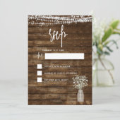 RSVP rustieke boerderij String Lights Land Kaart (Staand voorkant)