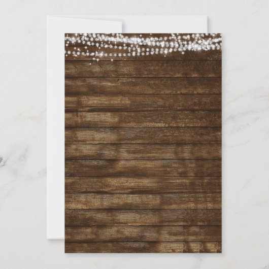 RSVP rustieke boerderij String Lights Land Kaart (Achterkant)