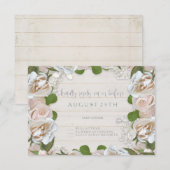 RSVP Rustieke Schuur Bloemen Krans Blush Roze Roze (Voorkant / Achterkant)