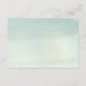 RSVP Rustige bergen bossen bruiloft RSVP Informatiekaartje (Achterkant)