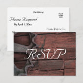 RSVP - Rustisch wielweddenschap met rode Barn (Voorkant / Achterkant)
