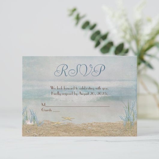 RSVP-seashore-waterverf RSVP Kaartje (Staand voorkant)