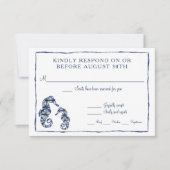 RSVP Shibori Kumo Waterverf Beach Seahorse Ocean (Voorkant)