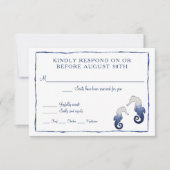 RSVP Shibori Kumo Waterverf Strand Zeepaardje Zee (Voorkant)