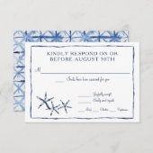 RSVP Shibori Kumo Waterverf Strand Zeester (Voorkant / Achterkant)