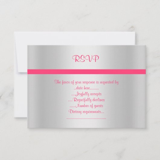 RSVP Silver Kaartje (Voorkant)