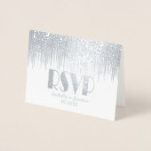 Rsvp Silver Star-douche Folie Kaarten (Voorkant)