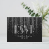 RSVP Silver Star Shower en Black (Staand voorkant)