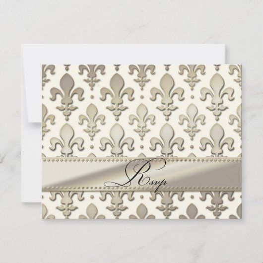 RSVP Silver Wedding Jubileum, Fleur de Lis (Voorkant)
