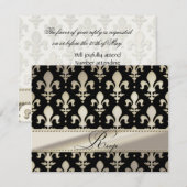 RSVP Silver Wedding Jubileum, Fleur de Lis (Voorkant / Achterkant)