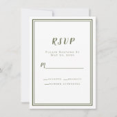 RSVP Simple Modern Classic Olive Green (Voorkant)
