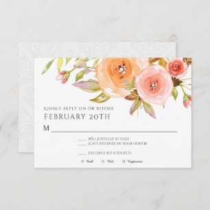 RSVP Sjabloon Wedding Kaart
