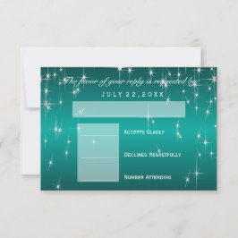 RSVP Star Lights in Blauwgroen metaal - RSVP Kaartje