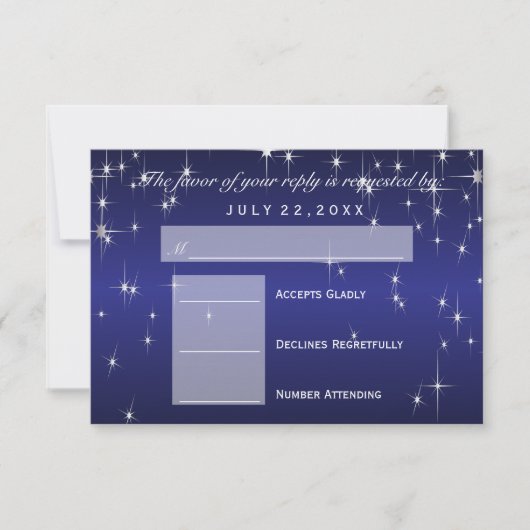 RSVP Star Lights in Metallic Dark Blue - RSVP (Voorkant)