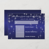 RSVP Star Lights in Metallic Dark Blue - RSVP (Voorkant / Achterkant)