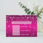 RSVP Star Lights in Metallic Hot Pink - RSVP (Staand voorkant)