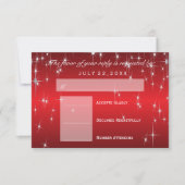 RSVP Star Lights in Metallic Red - RSVP Kaartje (Voorkant)