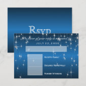 RSVP Sterrenlichten in Metallic Blauw - RSVP (Voorkant / Achterkant)