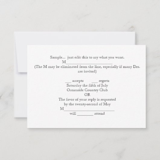 RSVP Strand Oceaan Tropische Zeester Trouw RSVP In Kaart (Achterkant)