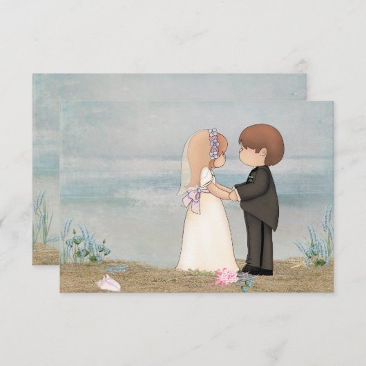 RSVP strandbruiloft (Voorkant / Achterkant)