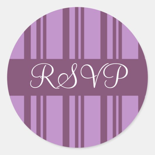 RSVP Stripes Envelop Sticker Seal (Voorkant)