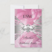 RSVP Sweet 16 Roze Kaart (Voorkant)