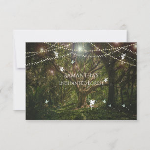 RSVP Sweet Sixteen, Betoverd Bos, Feeën  Kaart