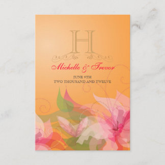 RSVP - Tankerine Floral Garden Reply Cards Kaartje