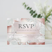 RSVP | Terracotta Pearl Shimmer Kaart (Staand voorkant)