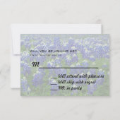 RSVP Texas Bluebonnets Foto op zwarte Kaarten (Achterkant)