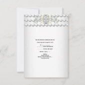 RSVP Tiara Silver White Pearl Diamond Kaartje (Achterkant)