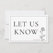 RSVP Timeless Bloom met menu (Voorkant)