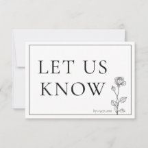 RSVP Timeless Bloom met menu