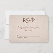 RSVP-touw voor altijd met bloemen Kaart (Achterkant)