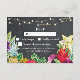 RSVP Trouw Aloha Tropische Kaarten Uitnodigingen