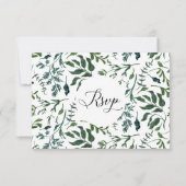 RSVP Trouw Emerald Forest Loof Bosblad Bladeren Kaart (Achterkant)